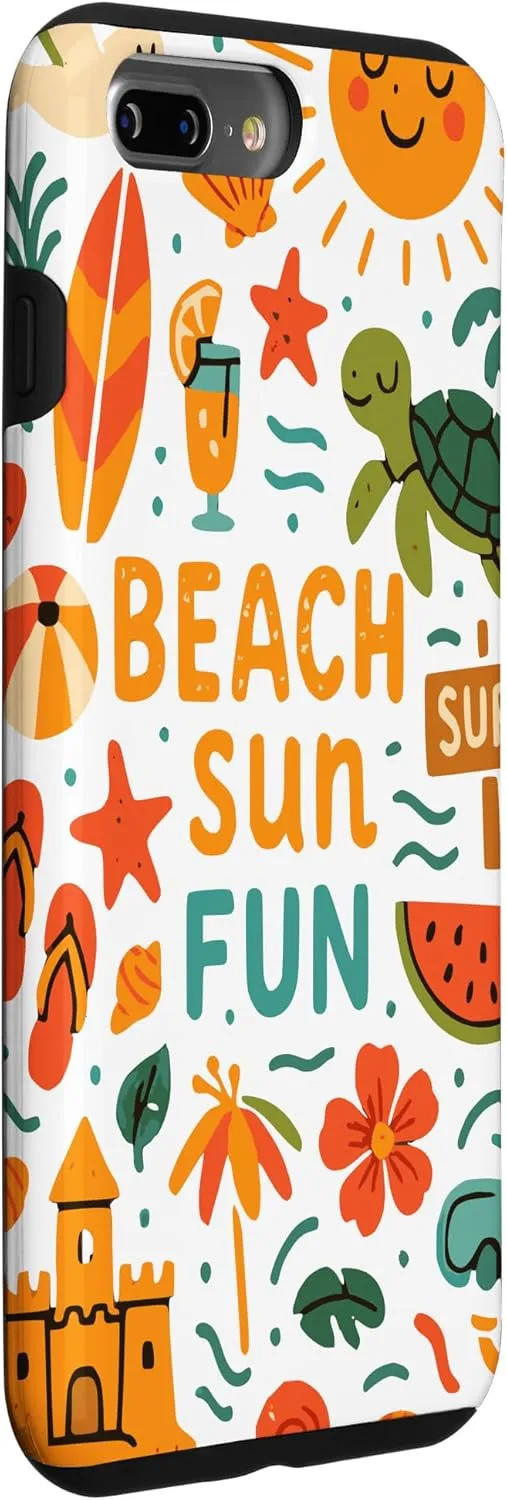 Beach Sun Fun Vibes Summer Vacation Tropical Adventure Case for iPhone 7 Plus/8 Plus