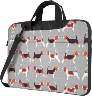 Beagle Patterns Laptop Bag - Shockproof & Stylish Laptop Handbag For Unique And Safe Laptop Transportation