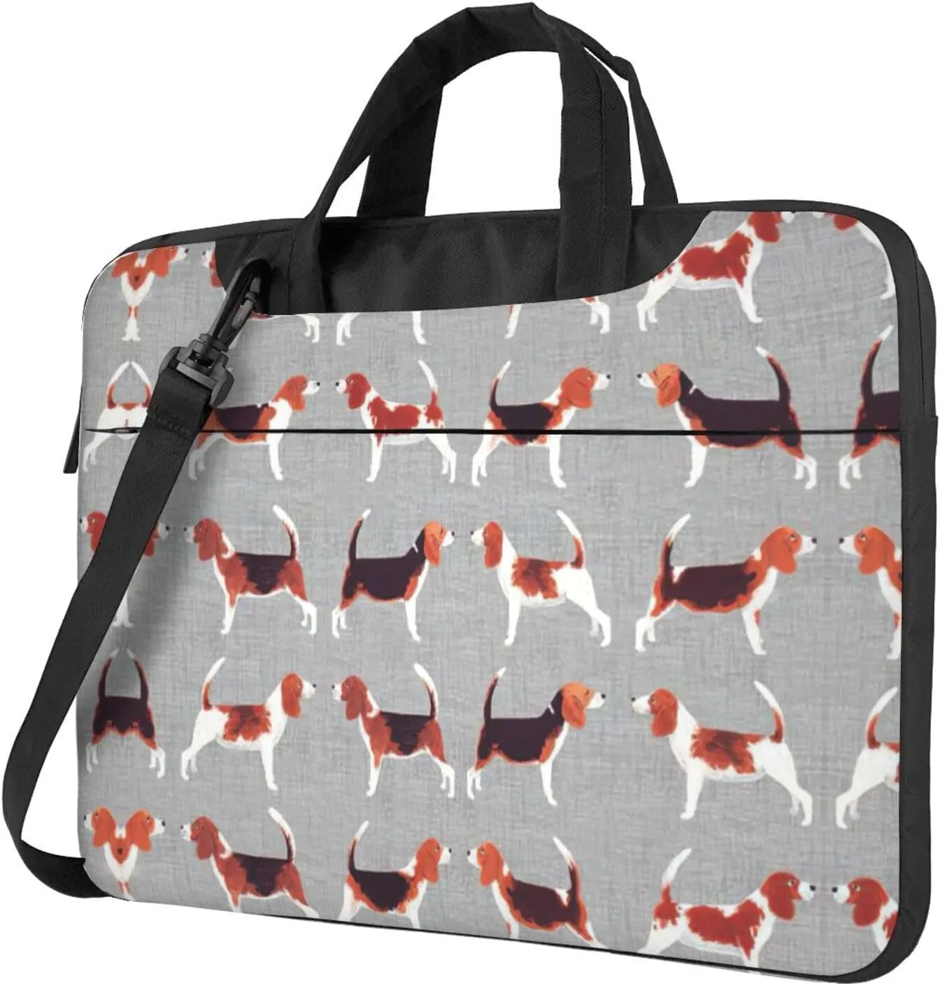 Beagle Patterns Laptop Bag - Shockproof & Stylish Laptop Handbag For Unique And Safe Laptop Transportation