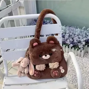 Bear Bag Plush Teddy Handcrafted Shockproof
