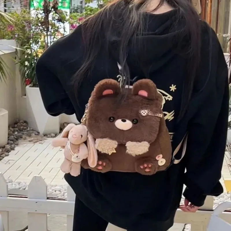 Bear Bag Plush Teddy Handcrafted Shockproof