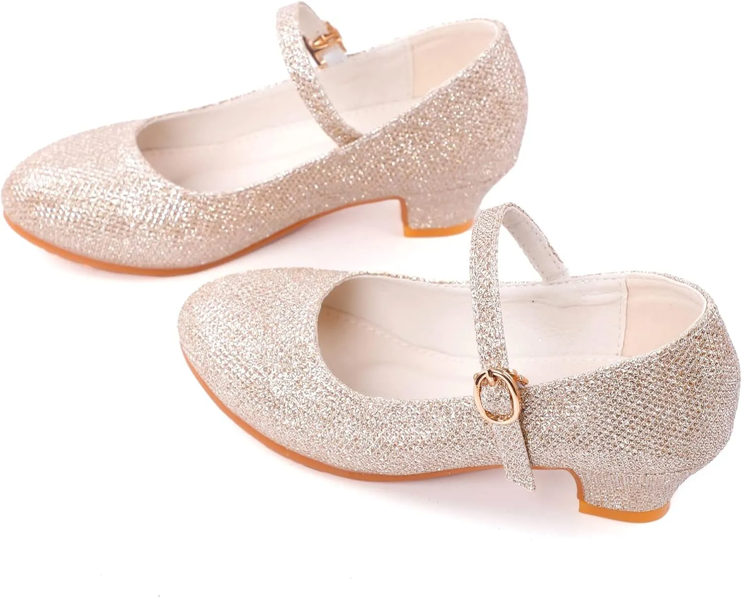 BEARAE Girls Mary Jane Shoes Party Dress Shoes Low Heel Girls Dress Shoes Wedding Party Mary Jane Princess Shoes for Kids