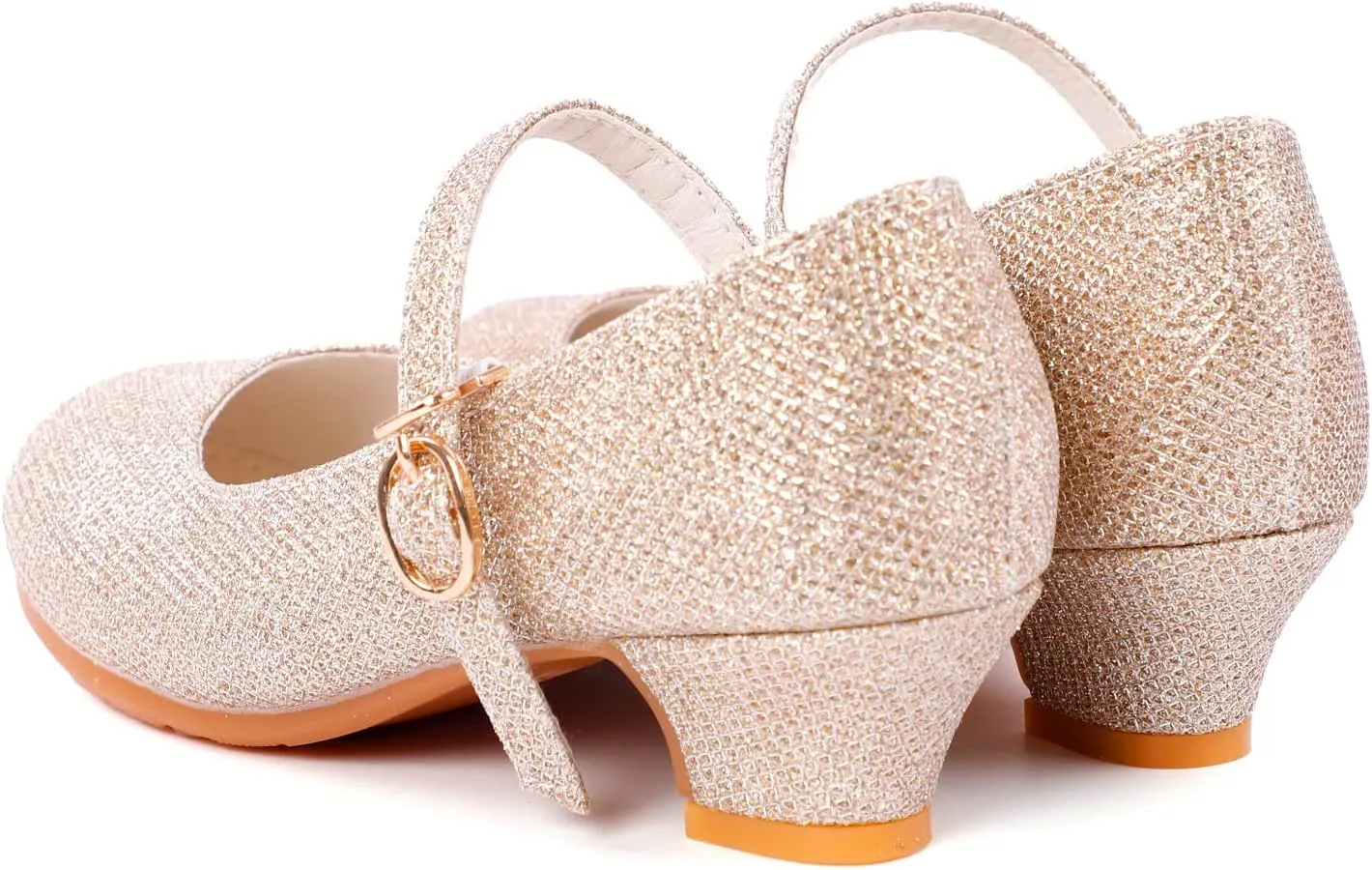 BEARAE Girls Mary Jane Shoes Party Dress Shoes Low Heel Girls Dress Shoes Wedding Party Mary Jane Princess Shoes for Kids