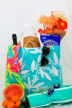 Bec Fing Designs Reusable Shopper Bags - Aqua Berries