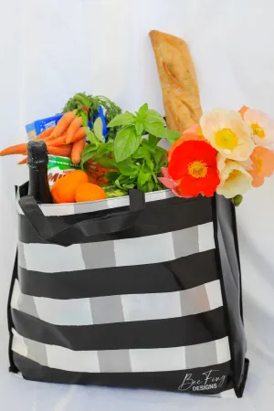 Bec Fing Designs Reusable Shopper Bags - Black Check
