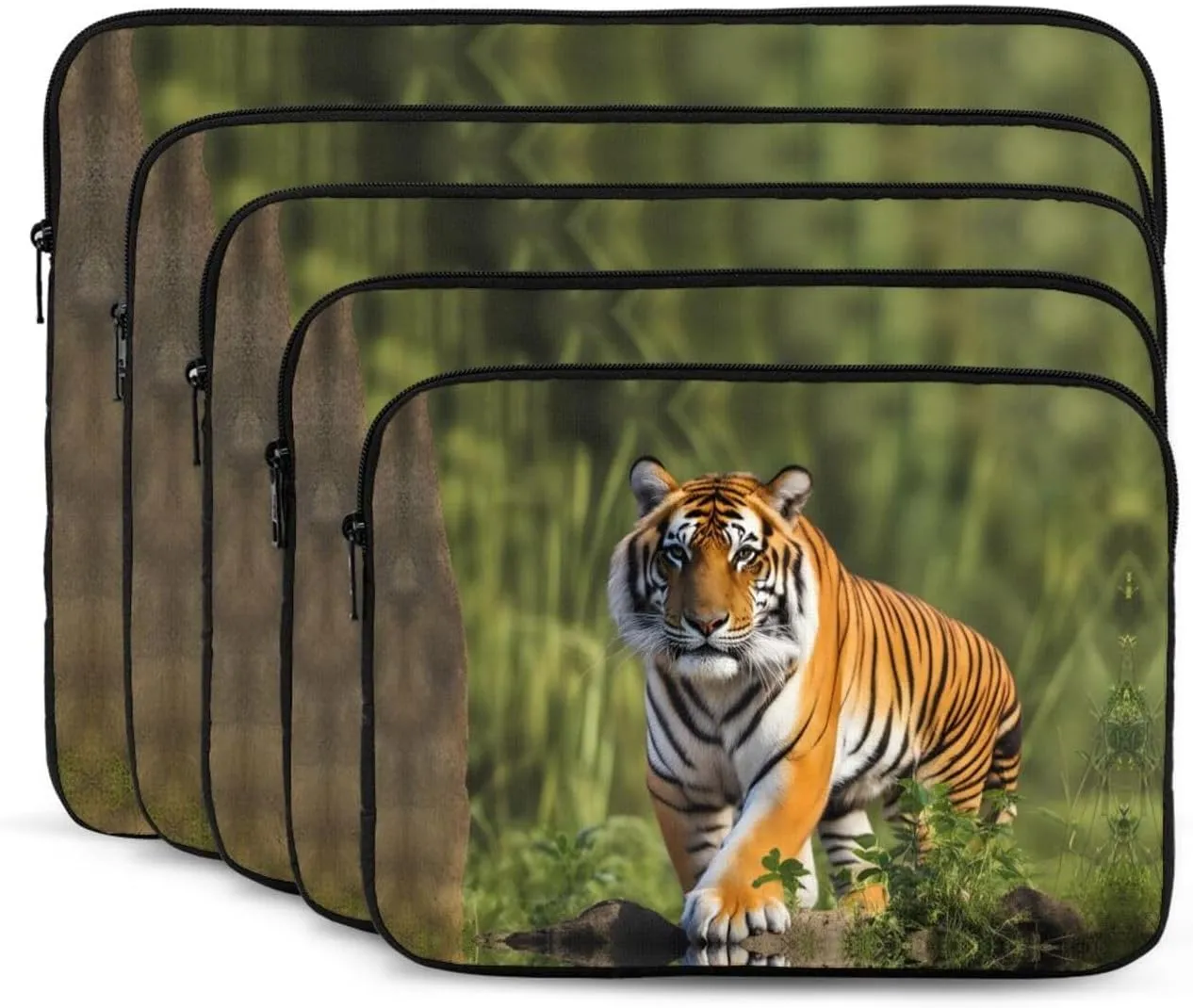 Bengal Tiger Pattern Shockproof Portable Laptop 15 inch Sleeve Bag for Men and Women - Ideal for Business Travel, School, and Daily Use