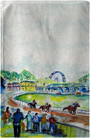 Betsy Drake Running Race Beach Towel