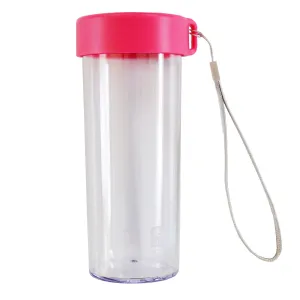 Bianli Easy Clean Drink Bottle Plain 400ml Pink