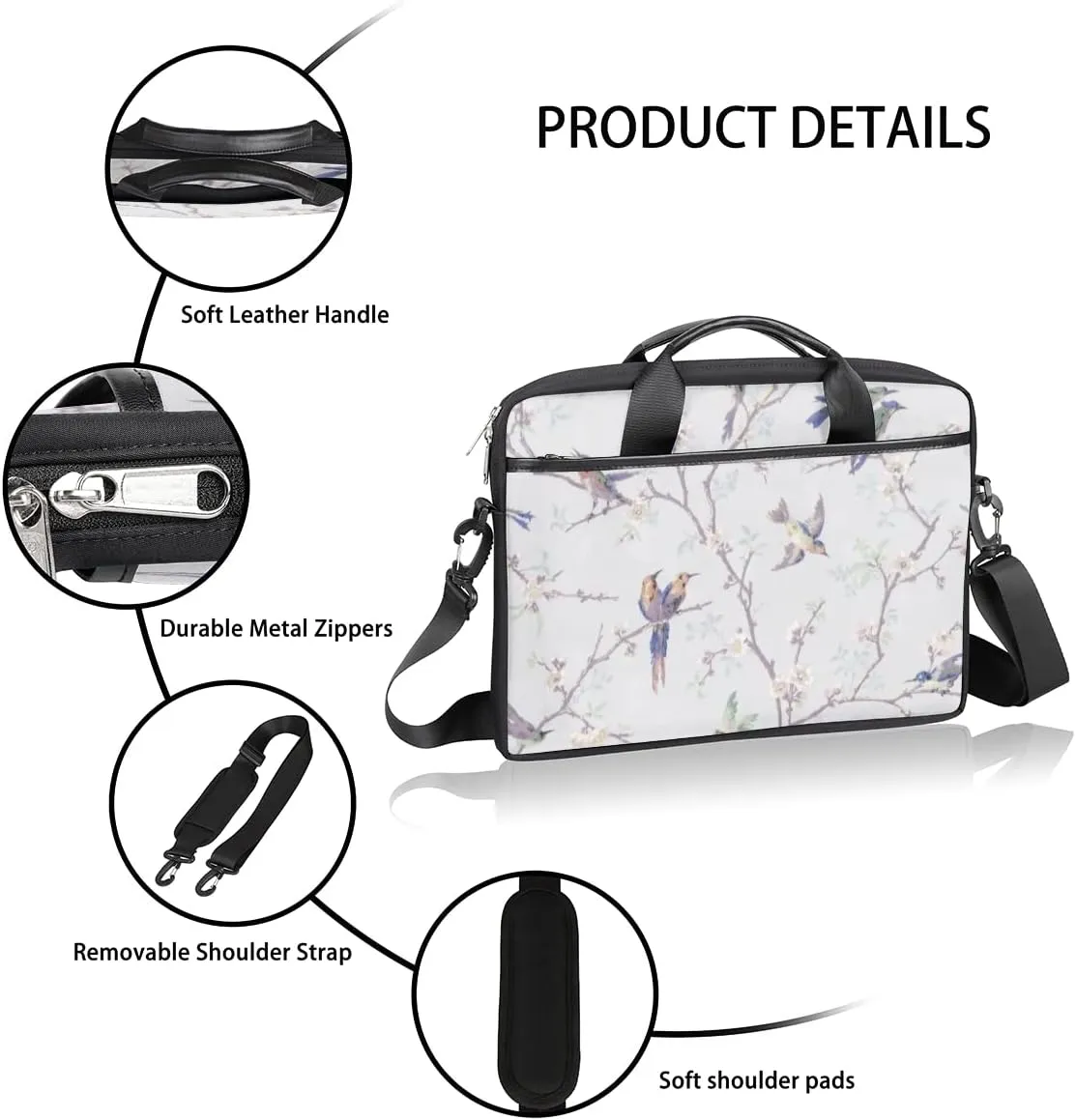 Billiards Sport Laptop Shoulder Messenger Bag Waterproof Laptop Briefcase with Handle and Padded Strap Case Sleeve