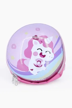 Blooming Pink Magical Unicorn Theme Kids Backpack - Pink