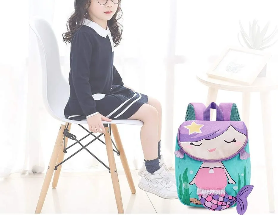 Bluboon Toddlers Backpack for Girls Cute Preschool Backpack 3D Schoolbag Toddler Bookbag for Kids