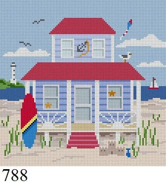 Blue Beach Cottage Square