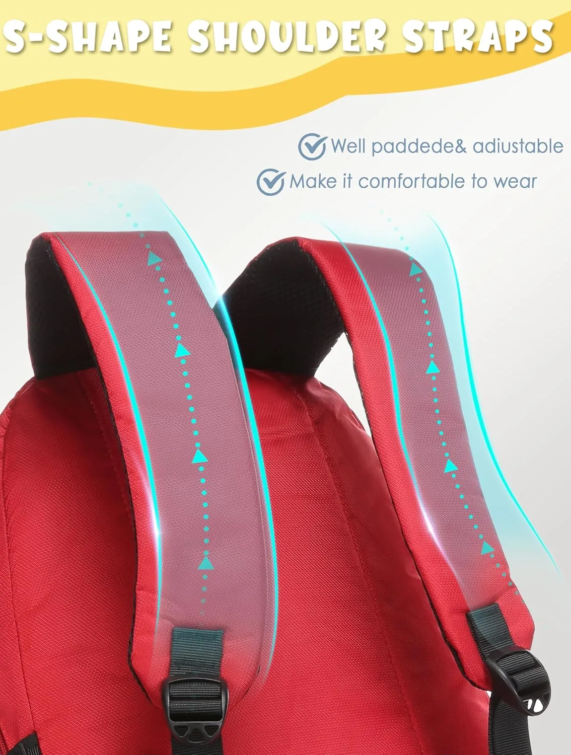 BLUEFAIRY Kids Backpack for Boys Kindergarten Primary School Bags Elementary Preschool Bookbags Back to School Gifts Large Campartments Mochilas para Escolares Niños 17" Red
