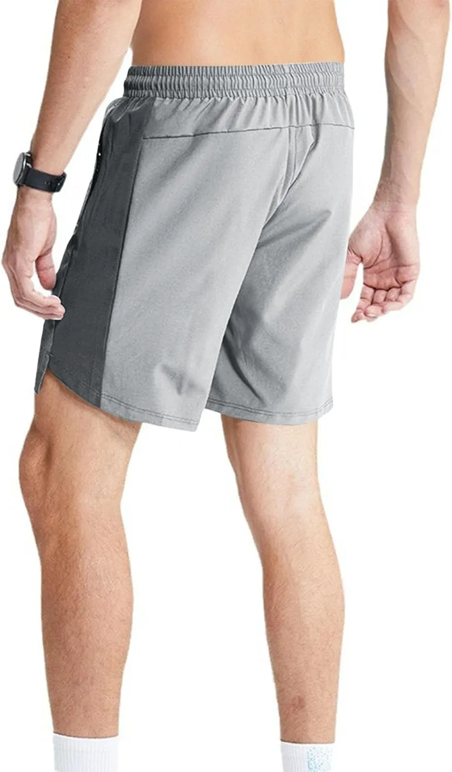 Bodybuilding Shorts for Mens, Mesh Breathable Workout Athletic Gym Shorts Running Stretchy Quick Drying Training Short