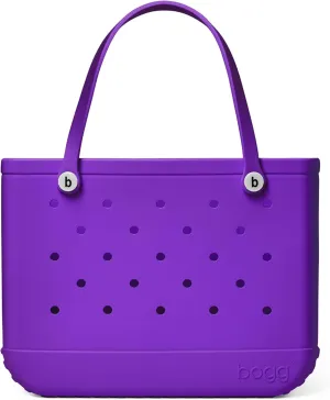 BOGG BAG - Original, Large Tote Bag - Houston We Have a Purple, White Buttons, White Buttons - 19in L x 9in W x 14in H - Lightweight, Washable, Durable - All Purpose EVA