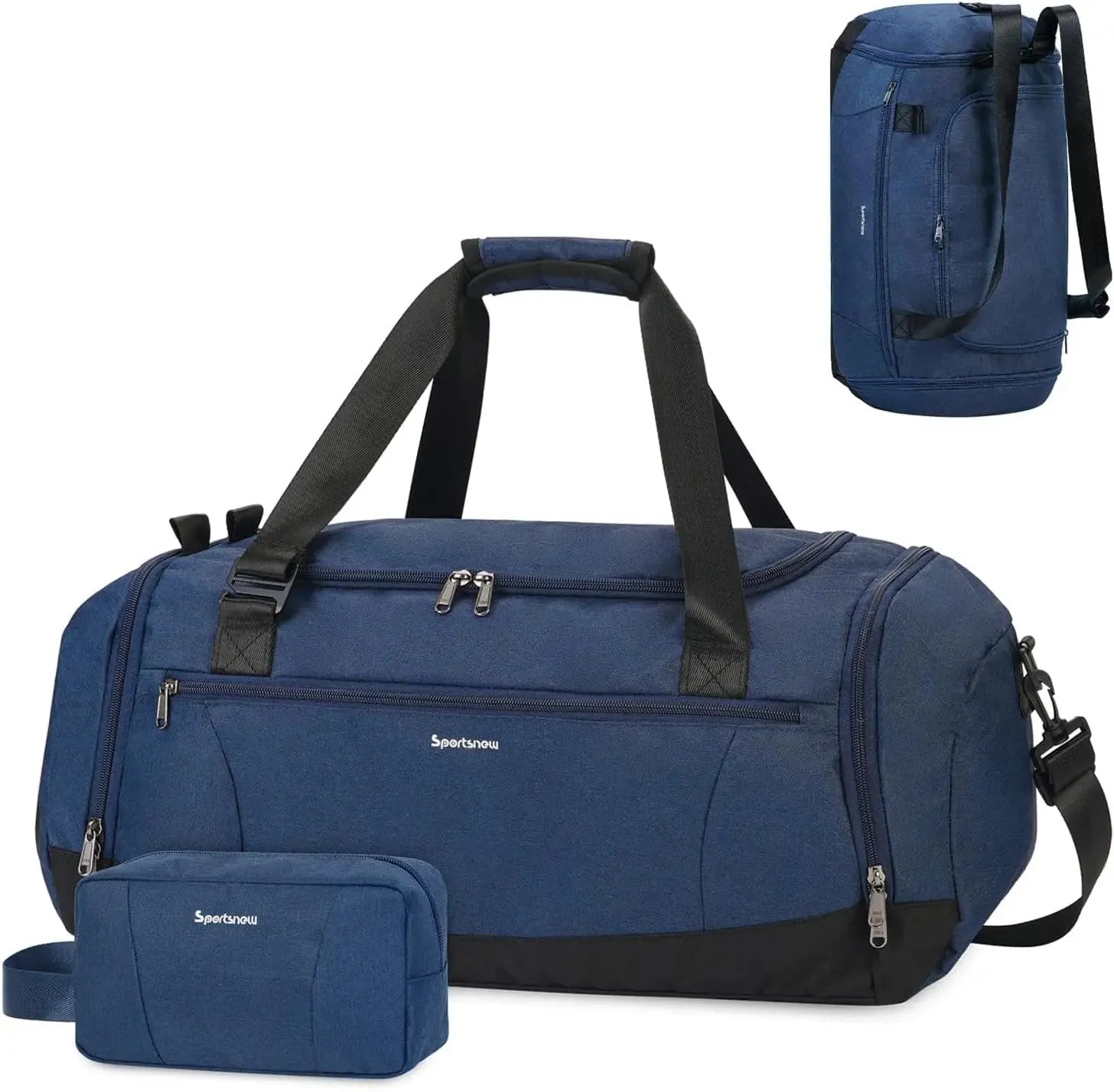 Bonus Overnight Gym Travel Pocket Efficient global logistics Bag Bag Backpack Compartment, Men Women Carry-On – Duffle Best choice Toiletry Sports – Shoe 43L & with Weekender for & Wet Bag