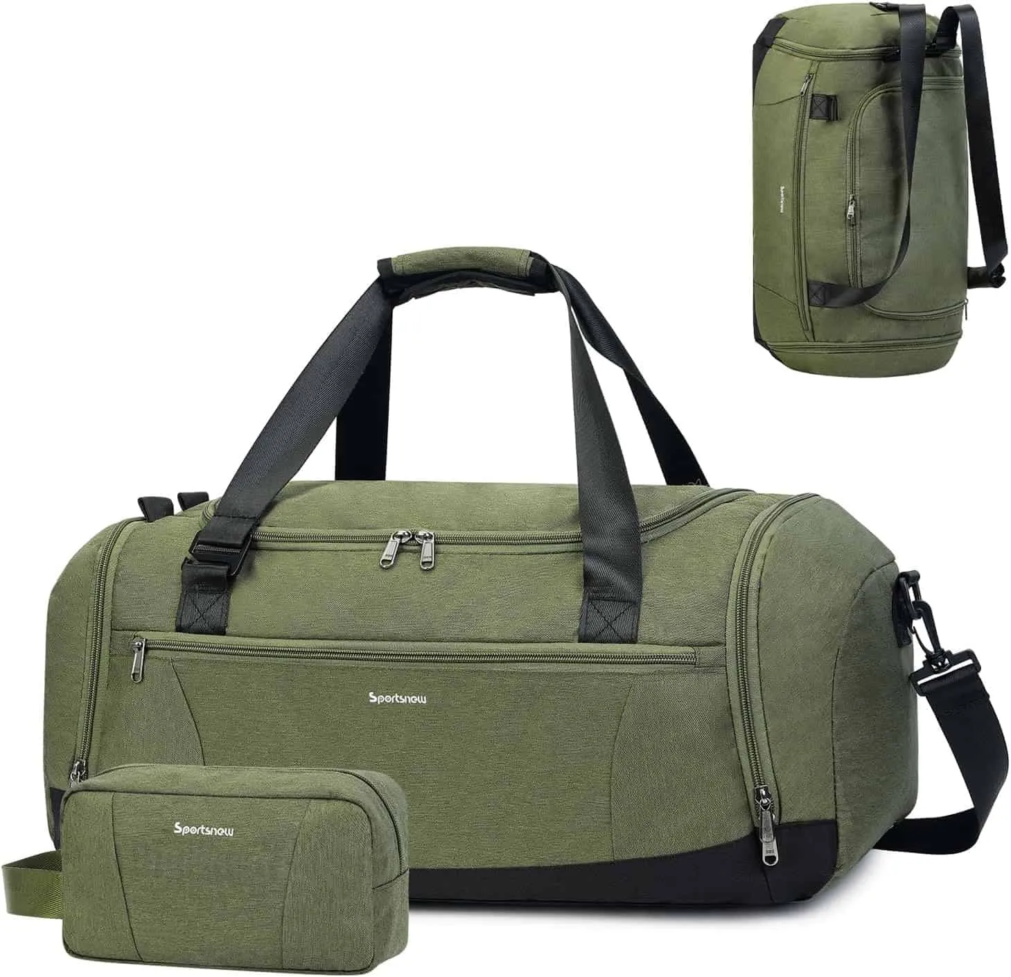 Bonus Overnight Gym Travel Pocket Efficient global logistics Bag Bag Backpack Compartment, Men Women Carry-On – Duffle Best choice Toiletry Sports – Shoe 43L & with Weekender for & Wet Bag