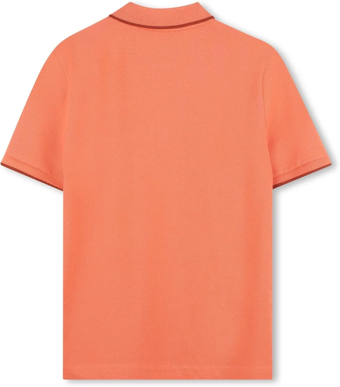 BOSS Boys Short Sleeve Knit Polo Shirt, Soft and Breathable, School Uniform with Striped Collar