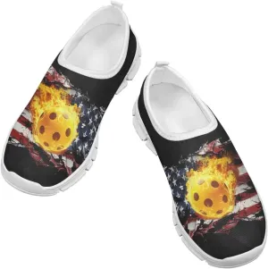 Boys Slip On Sneakers Shoes Kids Tennis Running Shoes Sport Themed