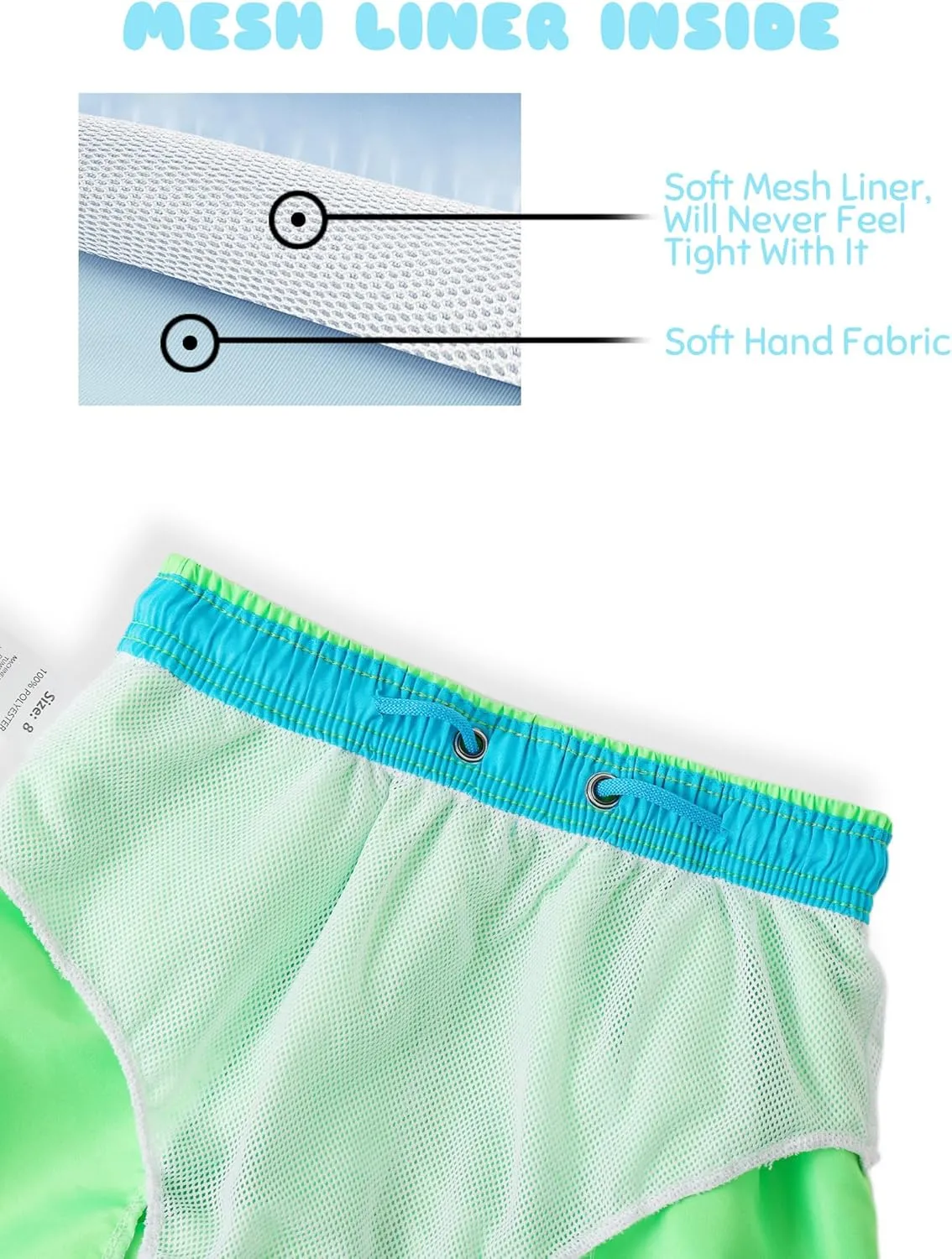 Boys Swim Trunks Boys' Fun Beach Board Shorts 5-14 Years