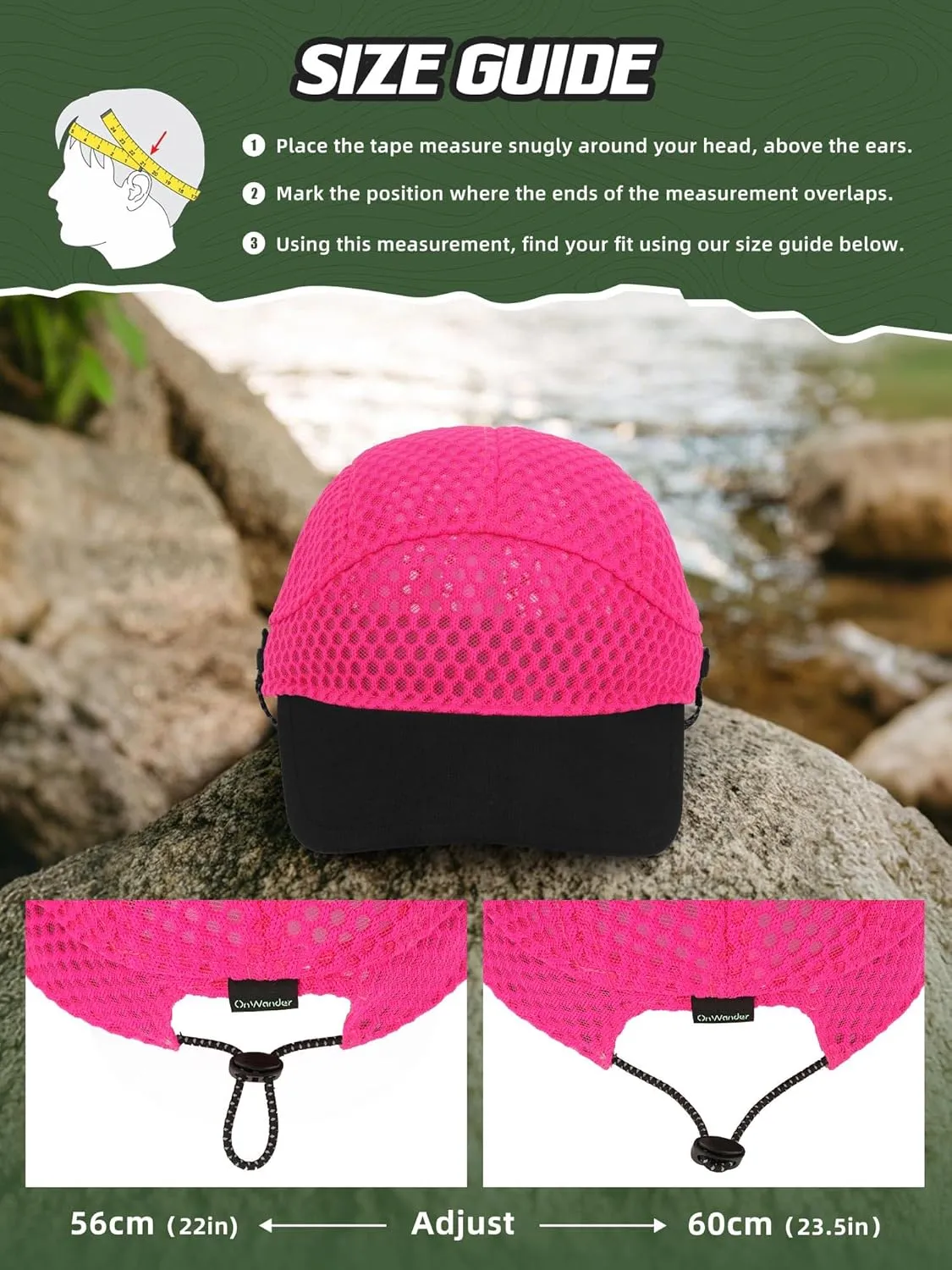 Breathable Baseball Caps for Men Women, Lightweight Mesh Beach Hat for Surfing, Cycling, Boating, Golf, Waterpark