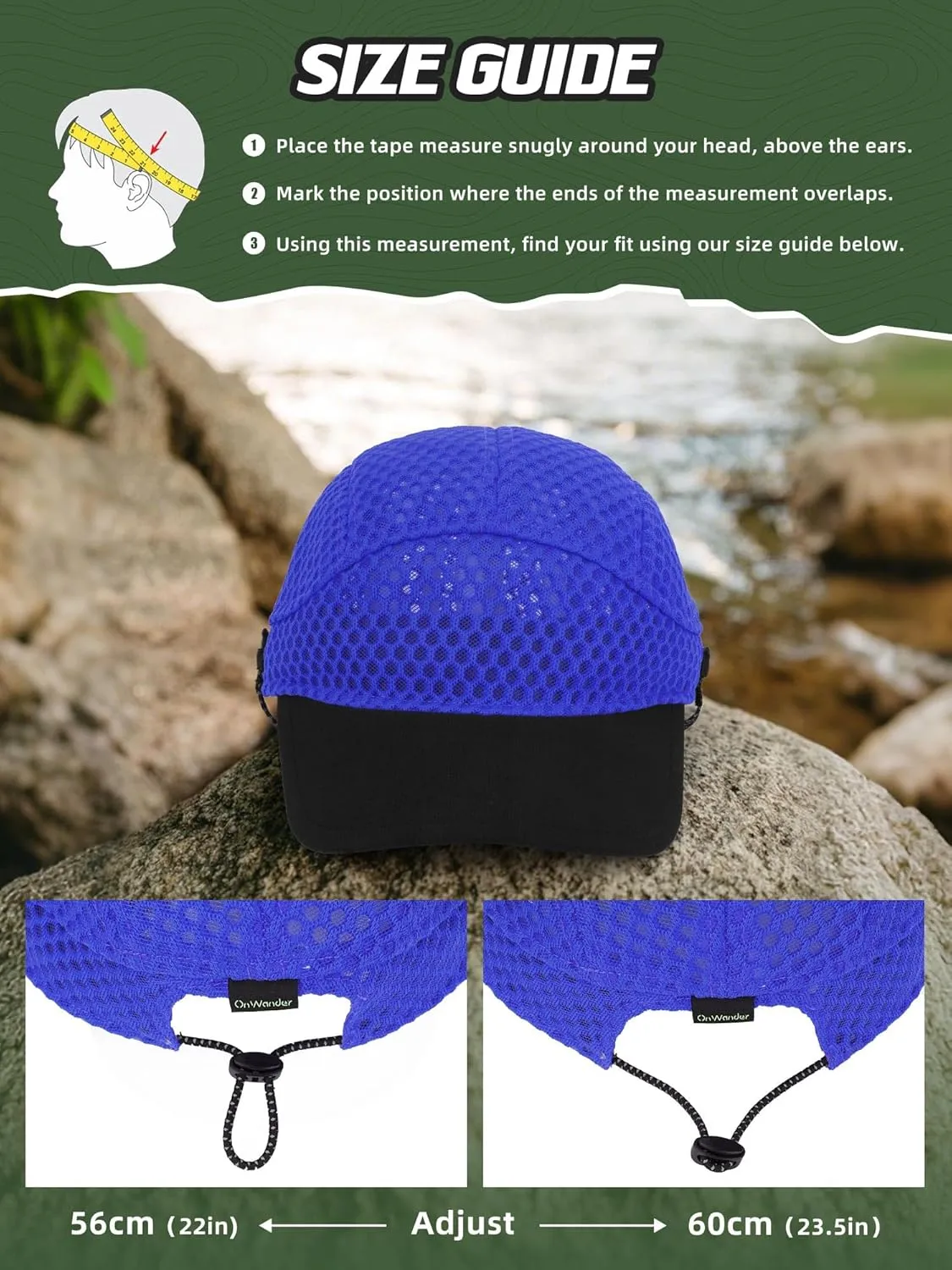 Breathable Baseball Caps for Men Women, Lightweight Mesh Beach Hat for Surfing, Cycling, Boating, Golf, Waterpark