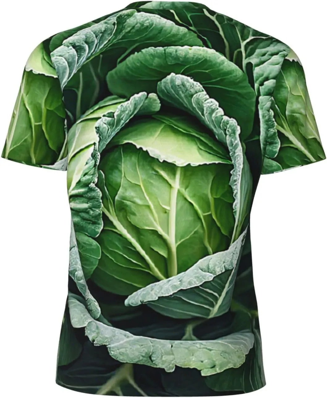 (Bright Cabbage) Men's Mesh T-Shirt, Outdoor Soft Modern Short Sleeved Tee Shirts for Men -