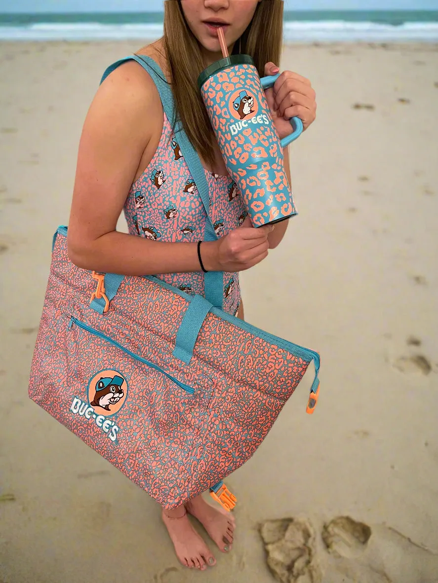 Buc-ee's Leopard Love 24-Can Cooler