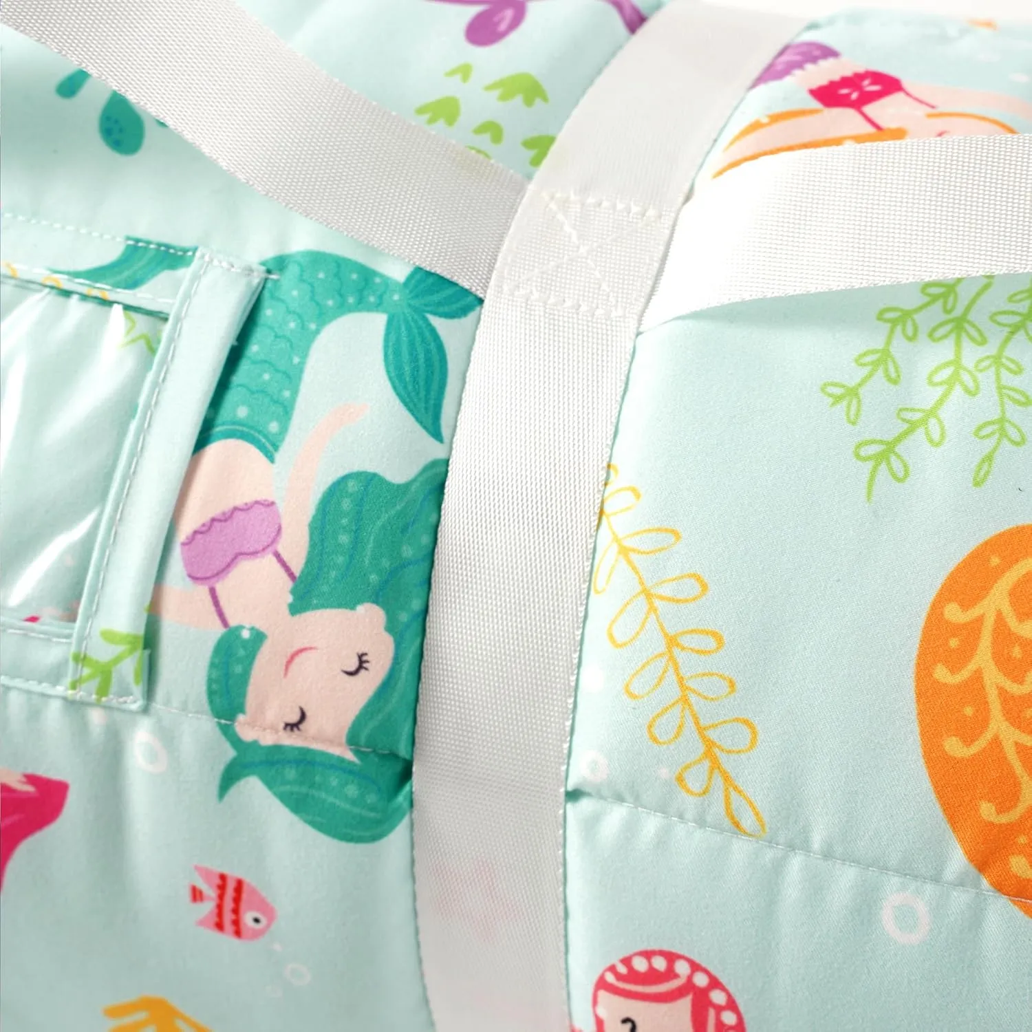 Bunnikins & Clover Toddler Nap Mat with Removable Pillow, Nap Mats for Preschool, Easy Clean Toddler Nap Pad for Kindergarten, Kids Sleeping Bag for Travel Camping