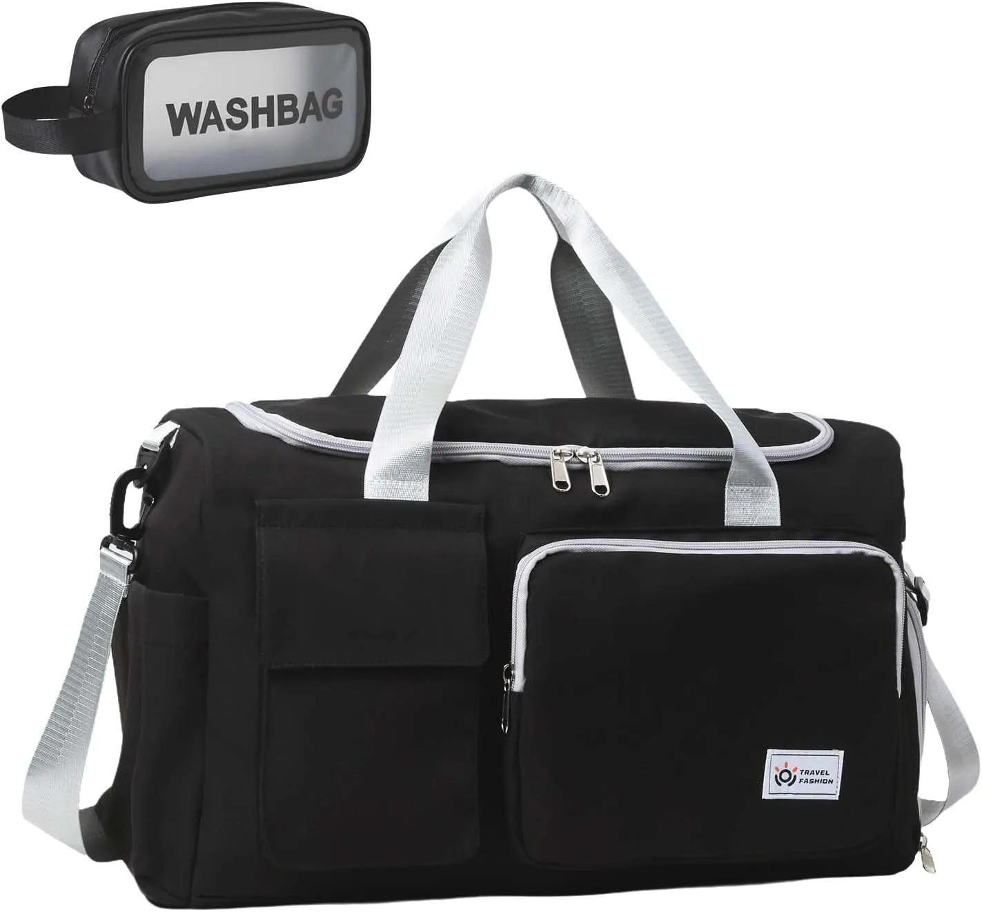 BUQINGTING Gym Bag for Men Women with Shoe Compartment, Cute Travel Duffle Bag for Women, Weekender Overnight Bag, Carry on Tote Bag Sport Duffel bag for Dance, Swim