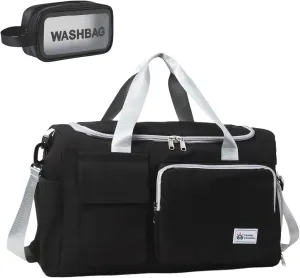 BUQINGTING Gym Bag for Men Women with Shoe Compartment, Cute Travel Duffle Bag for Women, Weekender Overnight Bag, Carry on Tote Bag Sport Duffel bag for Dance, Swim