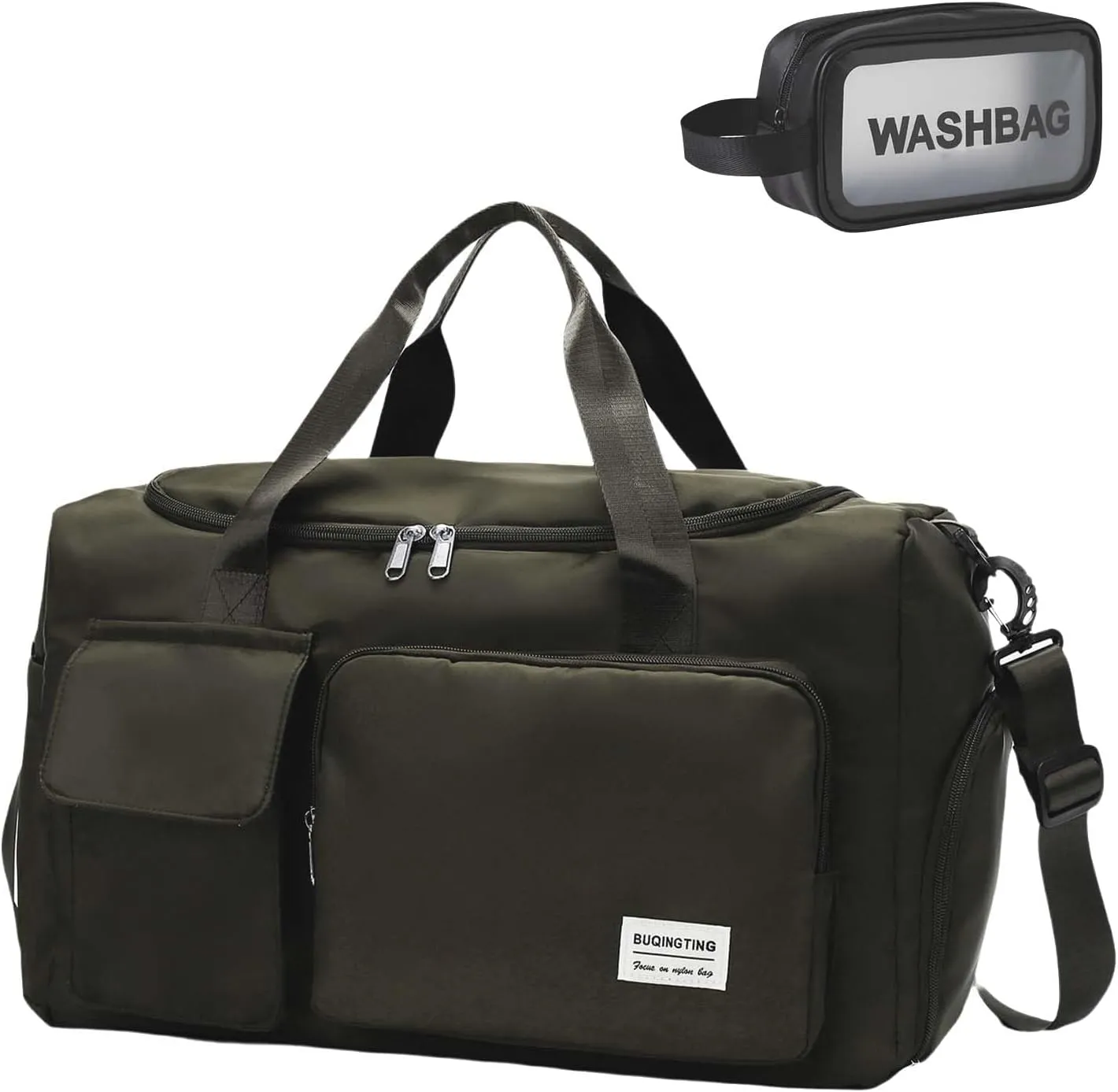 BUQINGTING Gym Bag for Men Women with Shoe Compartment, Cute Travel Duffle Bag for Women, Weekender Overnight Bag, Carry on Tote Bag Sport Duffel bag for Dance, Swim