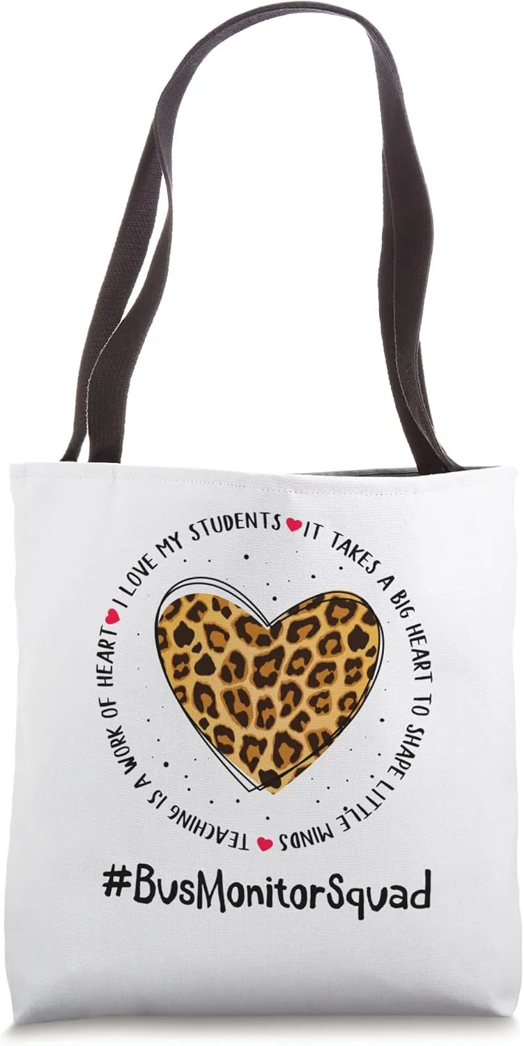 BUS MONITOR SQUAD Appreciation WEEK Back To School Team Tote Bag