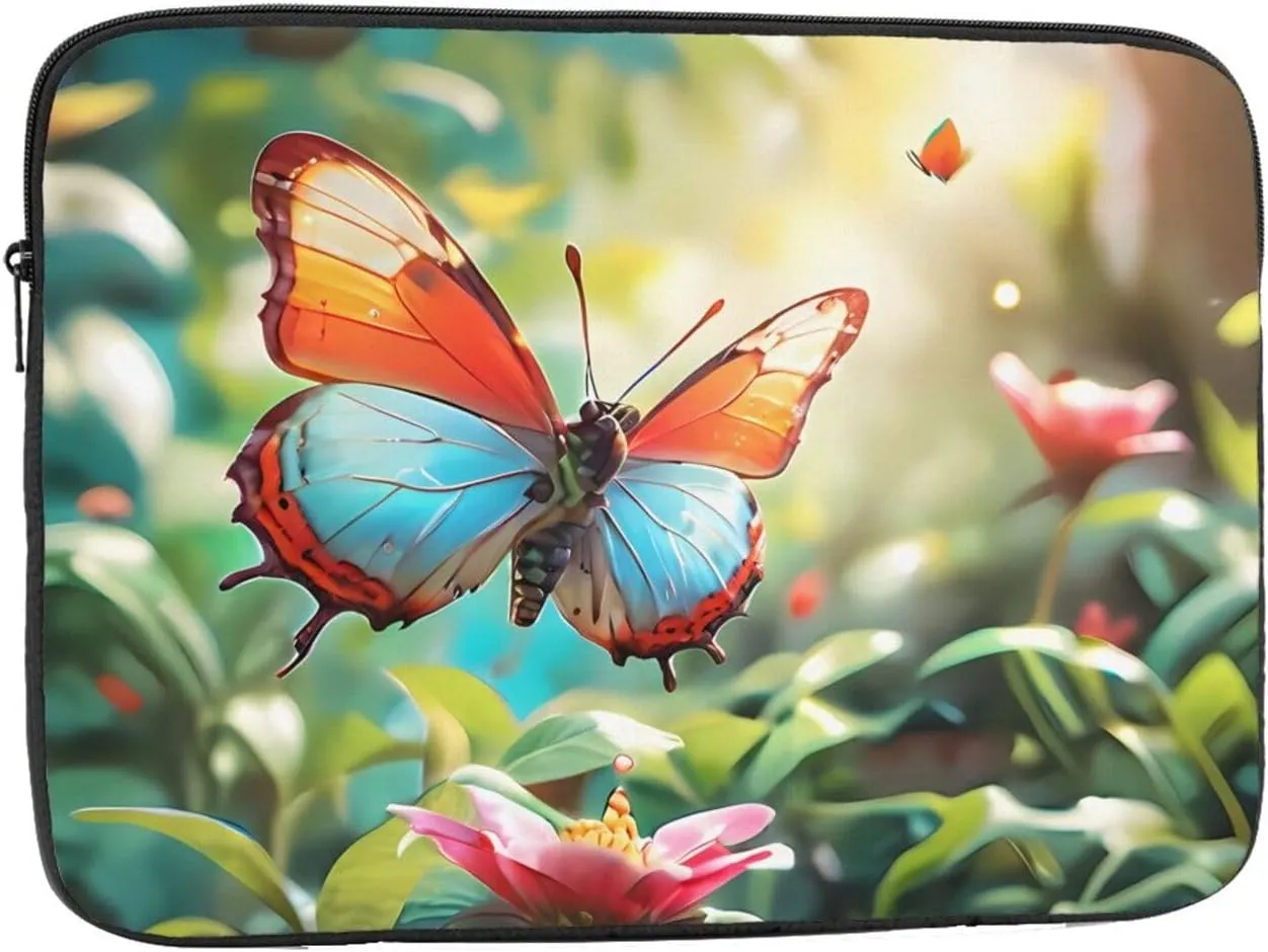Butterflies In The Garden Laptop Inner Bag Laptop Sleeve Case Briefcase Carrying Laptop Cover