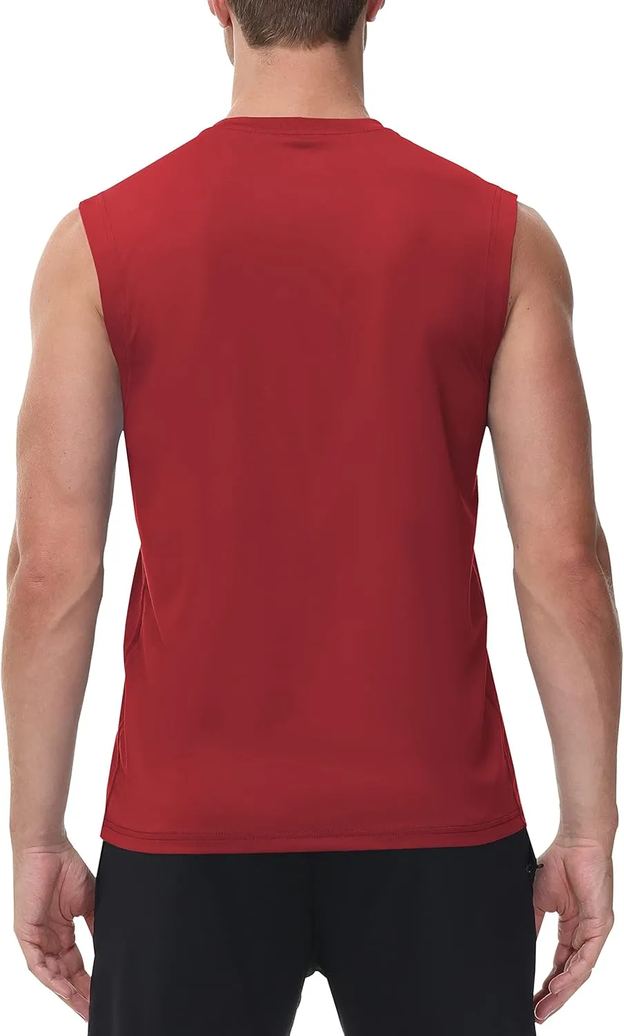 Cakulo Men's Workout Swim Sleeveless Shirts Quick Dry Beach Pool Tech Running Athletic Exercise Muscle Tank Top Big and Tall