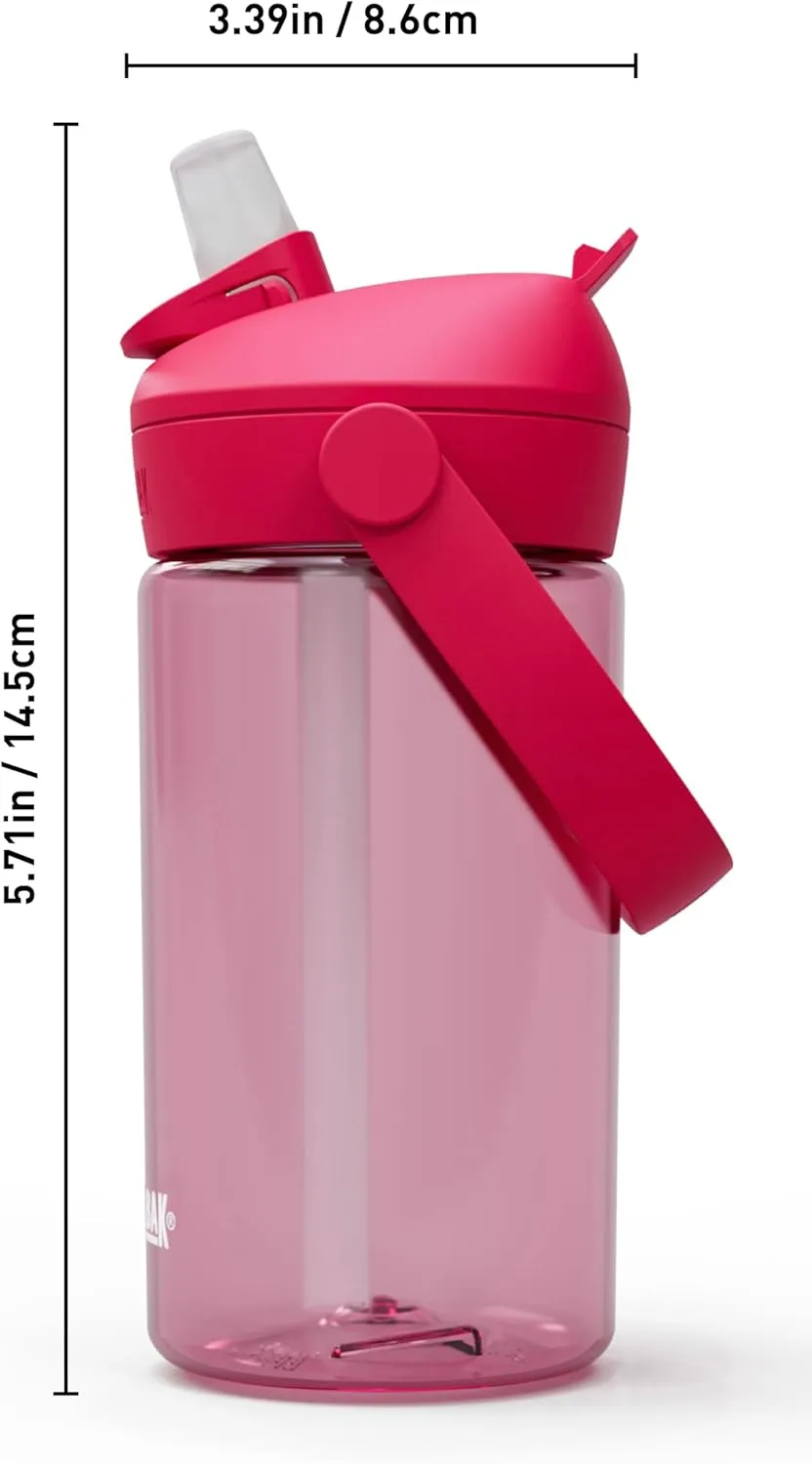 CamelBak Thrive Flip Straw Kids Bite Valve Tritan Renew Water Bottle 14oz