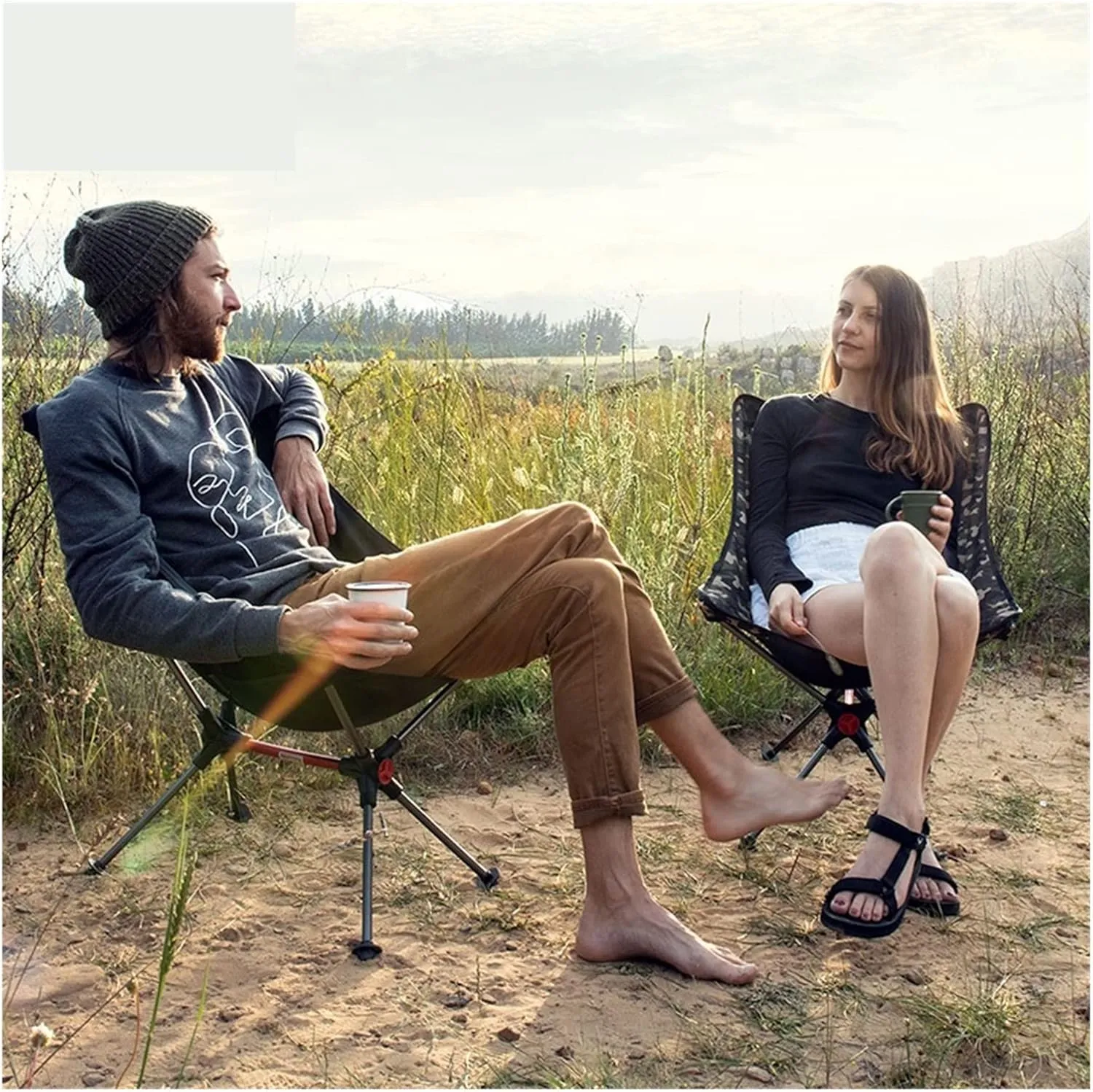 Camping Chair Lightweight Tourist Chair Portable Folding Chair Relaxing Picnic Chairs Aluminum Mesh Fishing Chair