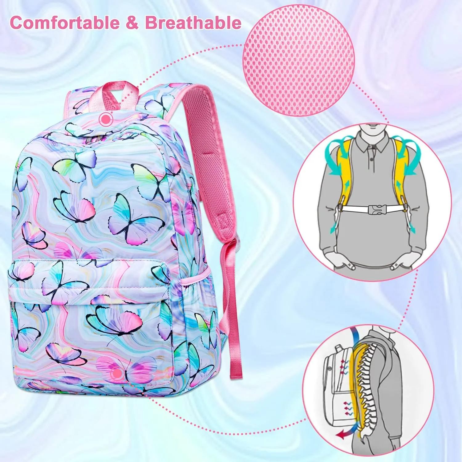 CAMTOP Preschool Backpack for Kids Girls Small Backpack Purse Kindergarten School Bookbags for Toddler Travel