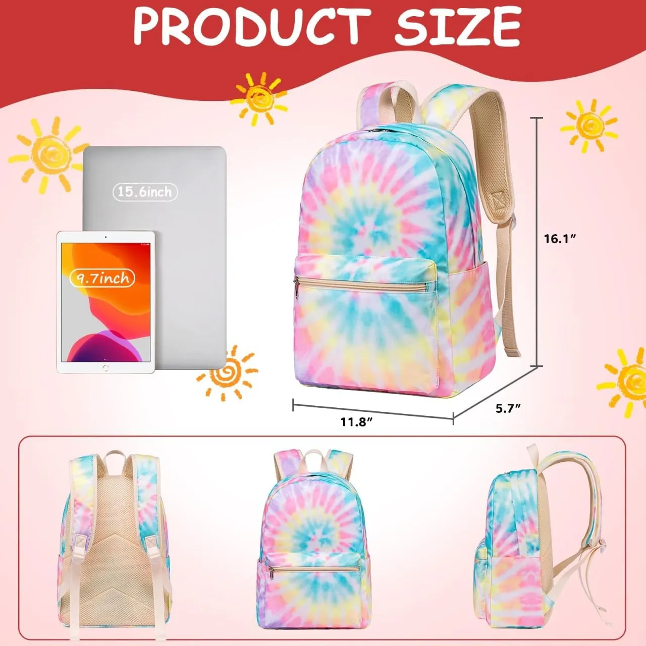 CAMTOP Preschool Backpack for Kids Girls Small Backpack Purse Kindergarten School Bookbags for Toddler Travel