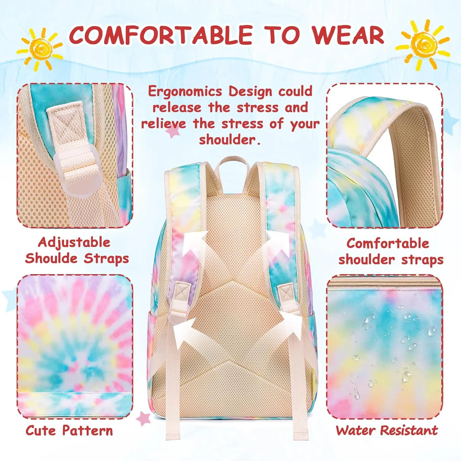 CAMTOP Preschool Backpack for Kids Girls Small Backpack Purse Kindergarten School Bookbags for Toddler Travel