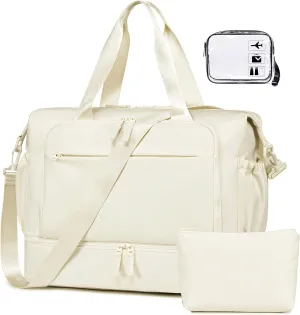 CAMTOP Women Ladies Travel Weekender Bag Overnight Duffel Carry-on Tote Bag fit 15.6 Inch Laptop Computer