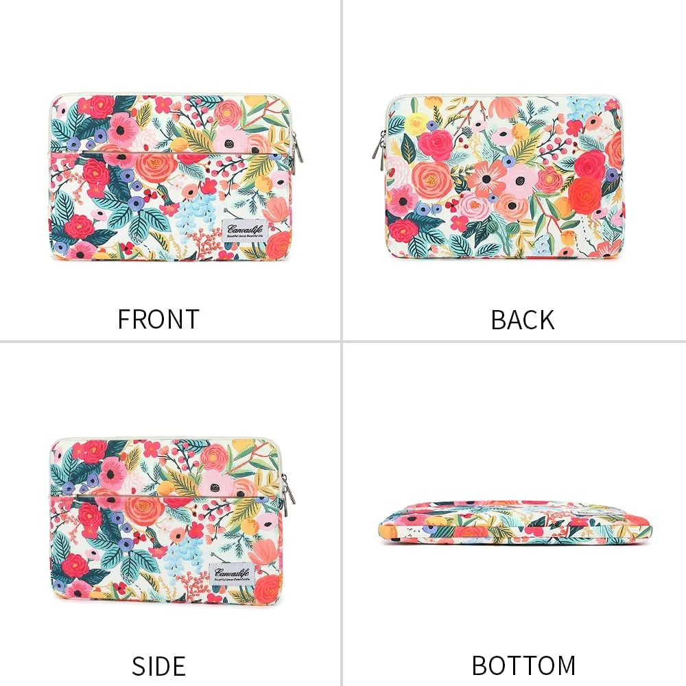 Canvaslife Garden Rose Waterproof Patten Laptop Sleeve 14 inch 14.0 inch Laptop case Bag