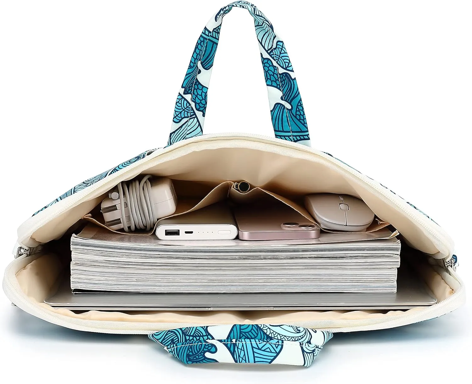 canvaslife jellyfish Pattern 15 inch Waterproof Laptop Shoulder Messenger Bag for 14 inch to15.6 inch Laptop and MacBook Pro 15 Laptop Case