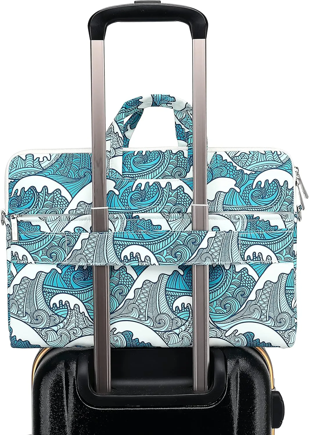 canvaslife jellyfish Pattern 15 inch Waterproof Laptop Shoulder Messenger Bag for 14 inch to15.6 inch Laptop and MacBook Pro 15 Laptop Case