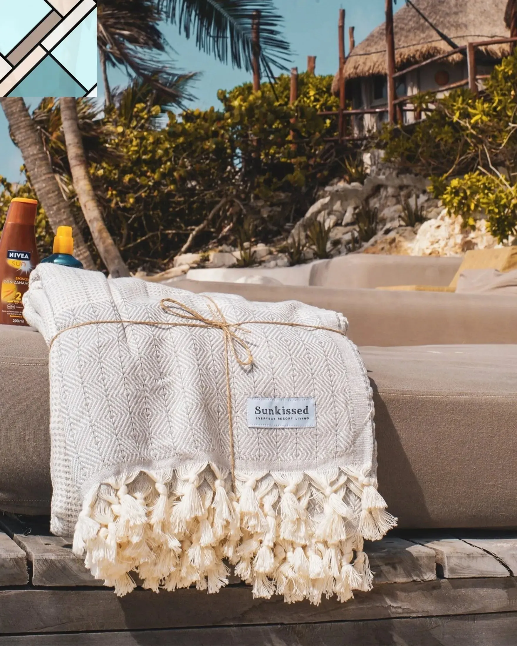 CAPE TOWN • SAND FREE CASA THROW by Sunkissed