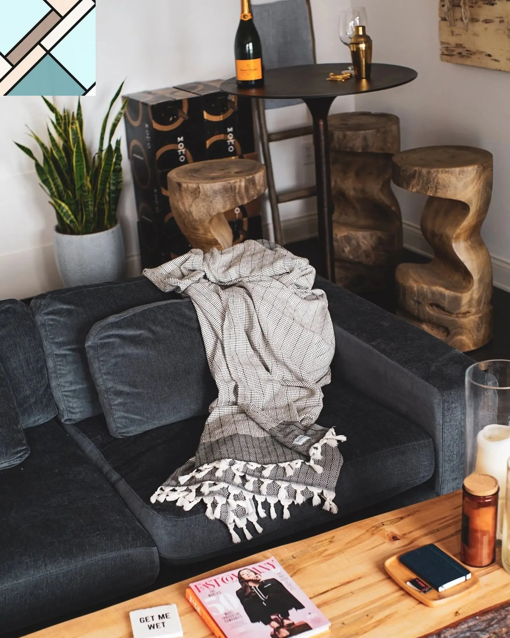 CAPE TOWN • SAND FREE CASA THROW by Sunkissed