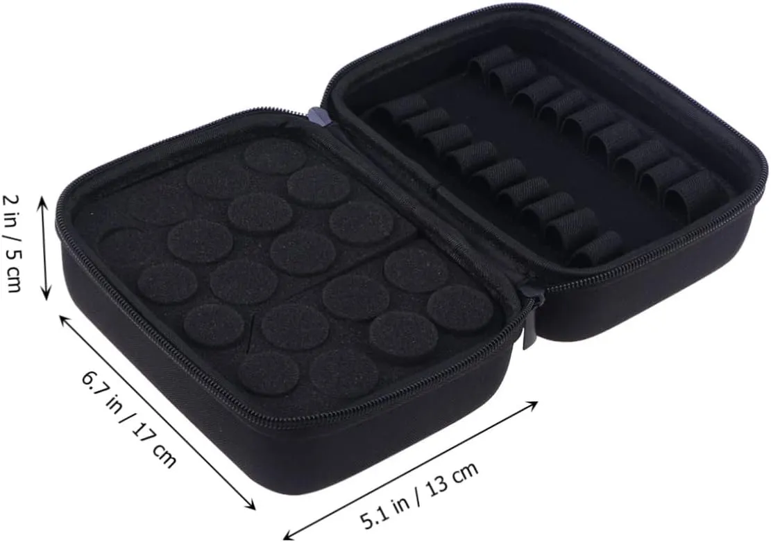 Carrying Bag Drop Essential Aromatic Oil for Portable Diffusers Storage Perfume Bags Perfumes, Black, medium