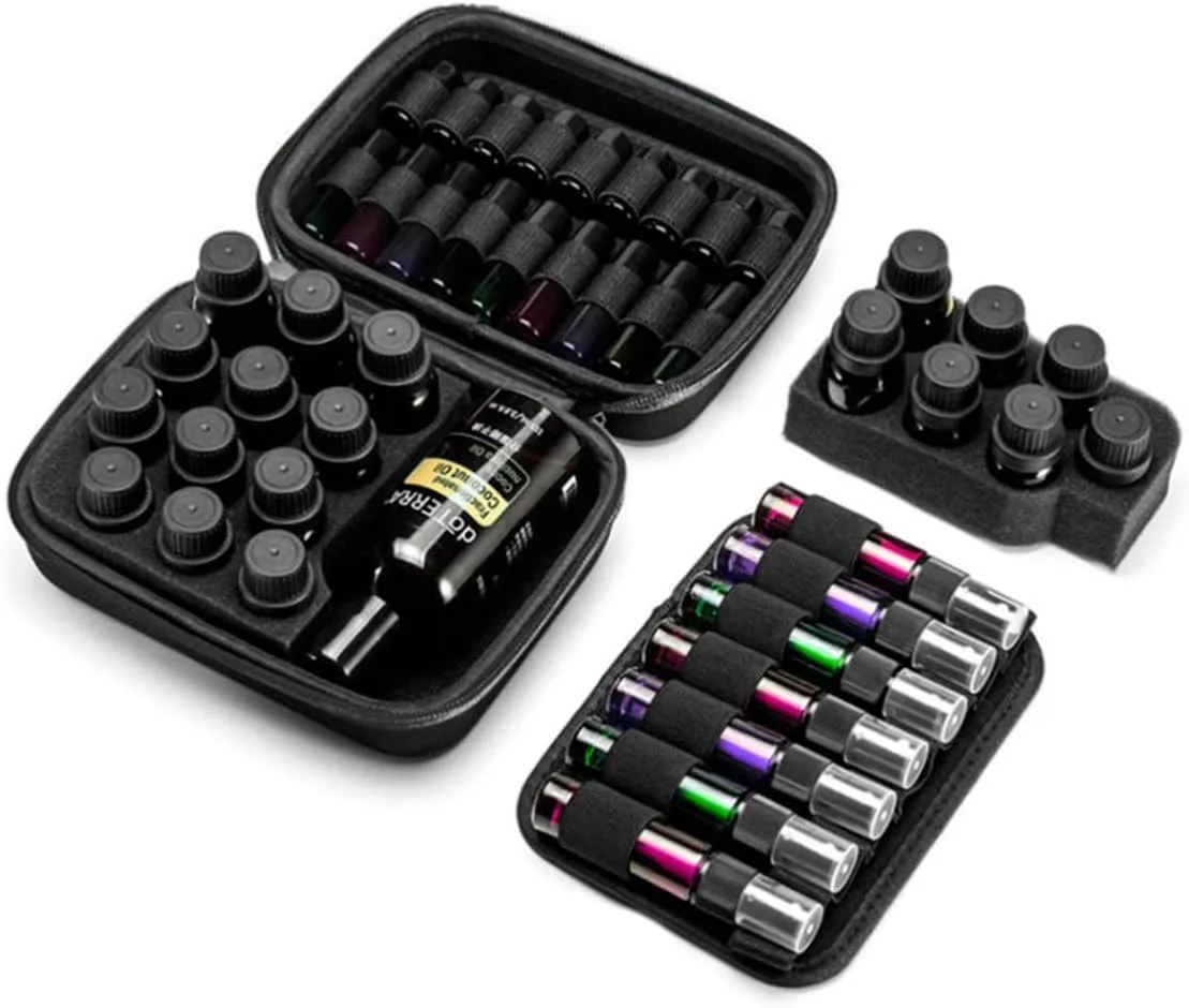 Carrying Bag Drop Essential Aromatic Oil for Portable Diffusers Storage Perfume Bags Perfumes, Black, medium