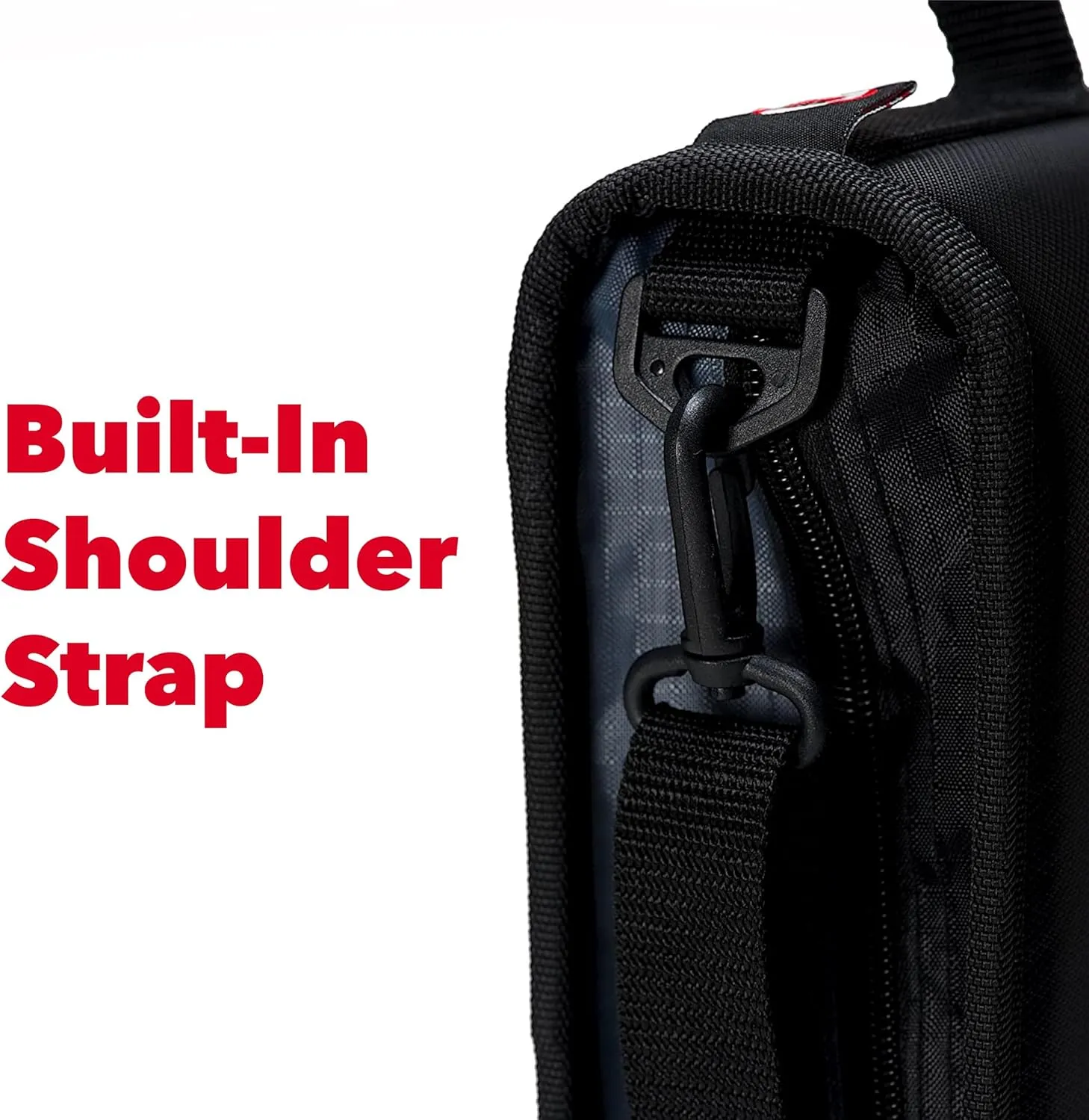 Case-it The Universal 2.0 Zipper Binder -1.5 Inch O-Ring - Removable Padded Pocket Holds Up to 13" Laptop/Tablet - Multiple Pockets - 325 Page Capacity - Comes with Shoulder Strap - Fire Red LT-207