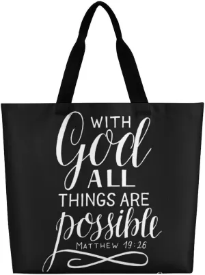 Cast All Your Anxiety Tote Bag Beach Bag Reusable Shoulder Bag for Gym, Shopping, Travel